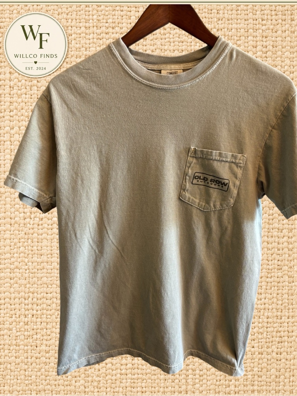 Old Row Outdoors Men’s Medium Duck Camo American Flag Pocket T Shirt